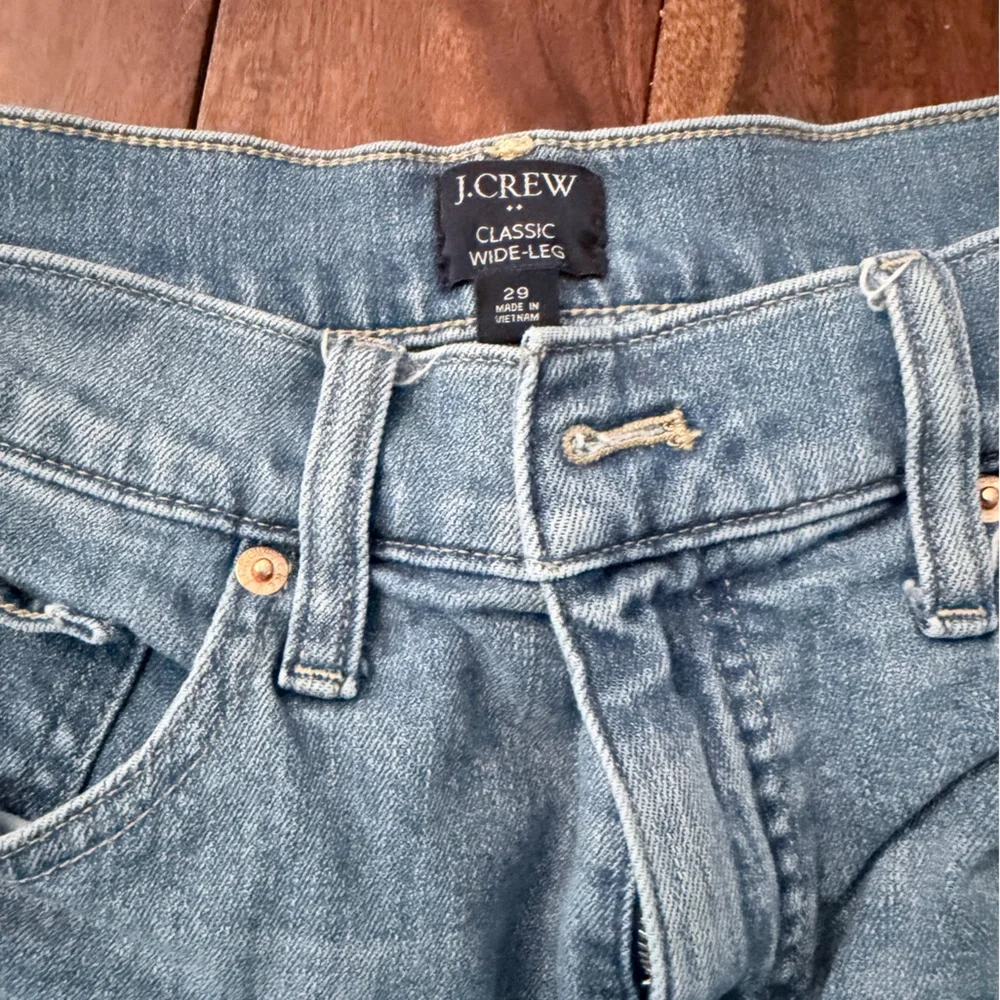J.Crew Light Blue Wide-Leg Jeans - Picture 2 of 3